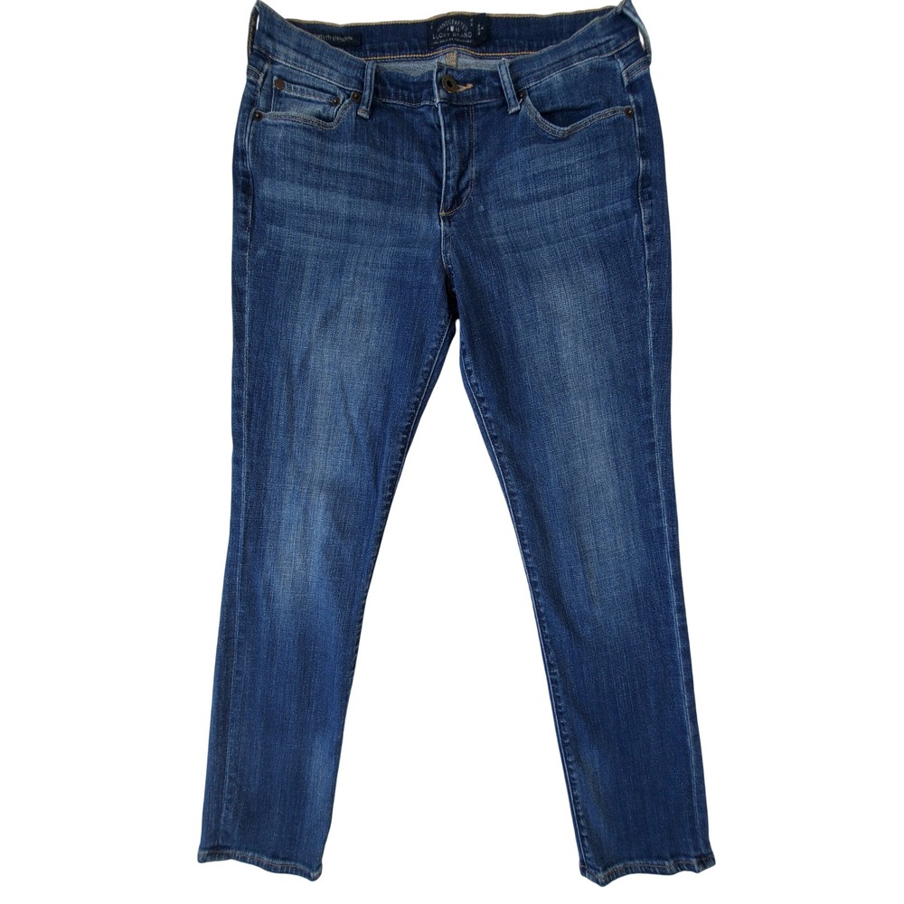 Lucky Brand Sweet N Straight Jeans Womens 8/29 Blue Mid Rise Straight W712559